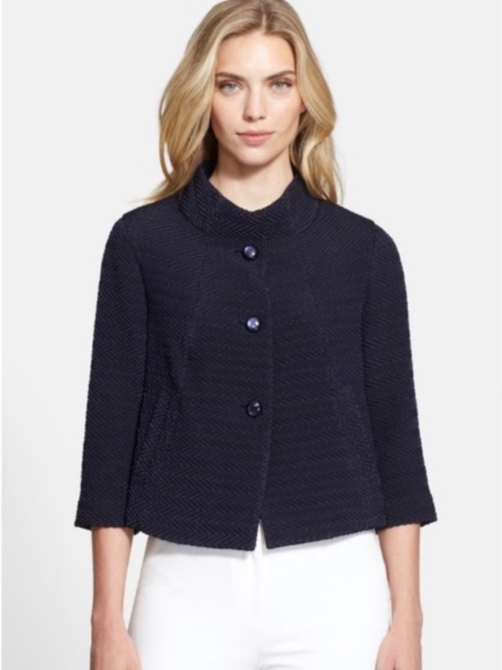 Armani Collezioni Chevron Matelasse Jacket NWT